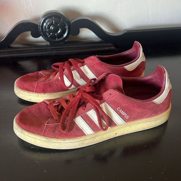 Men 9.5 US  Adidas Originals Campus Leather Suede Bur Dy Bz0087 - Picture 7 of 11